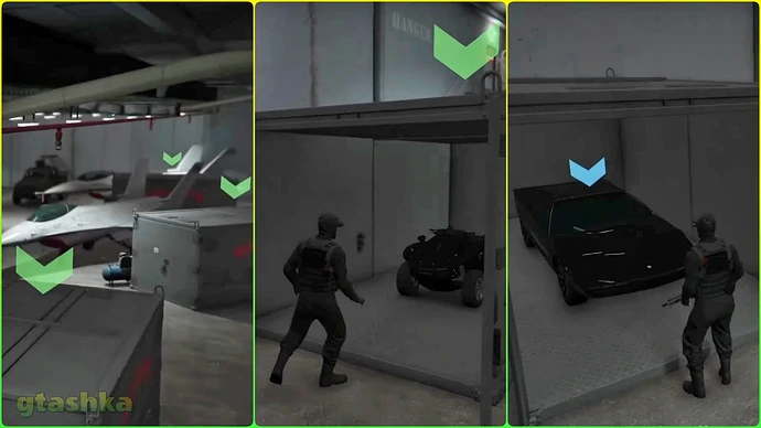 Обыск контейнеров в GTA-Online на авианосце.