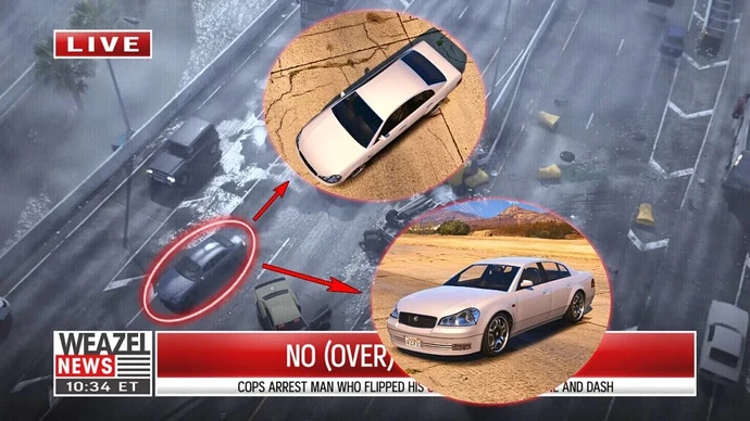 Karin Intruder в автомобильной аварии.