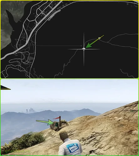 Парашютные прыжки Junk Energy в GTA Online. Место на карте.