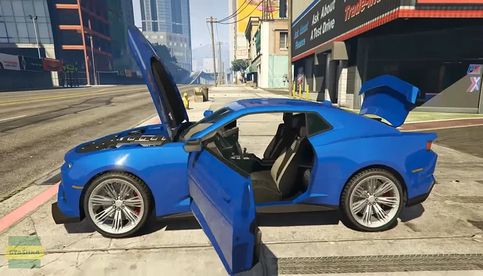 Declasse Vigero ZX в ГТА Онлайн. Открытые двери.