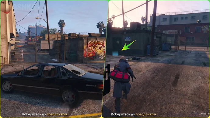 Перестрелка на предприятии Б в GTA Online.