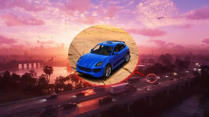 Pfister Astron едет по шоссе в трейлере ГТА 6.