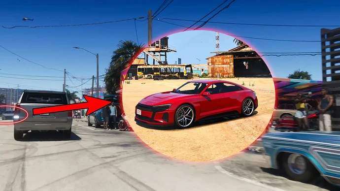 Машина Audi RS7 в ГТА 6.
