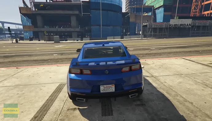 Declasse Vigero ZX в ГТА Онлайн. Вид сзади.