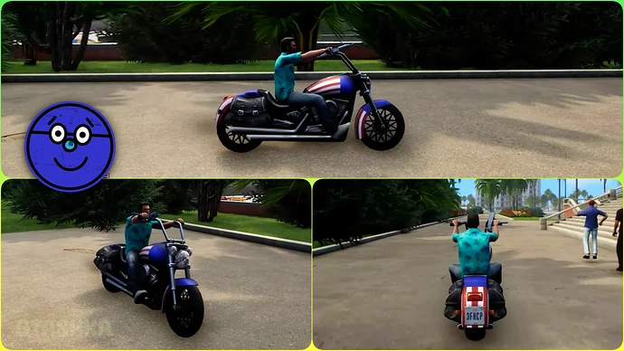 Мотоцикл Angel в GTA Vice City.