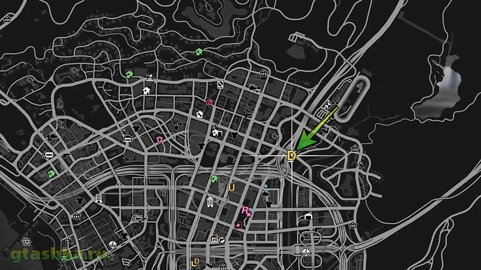 Дакс на карте в GTA Online