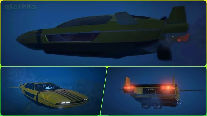 Так выглядит подводный автомобиль по версии Rockstar.
