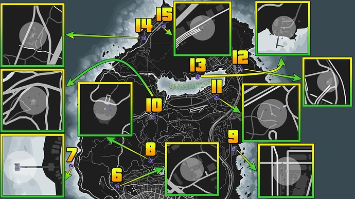 Все тайники деньгами в ГТА 5 на карте.