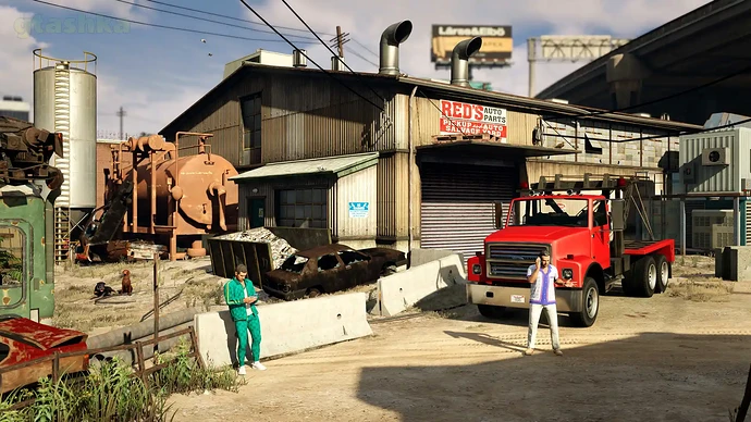 Цех Red’s Auto Parts.