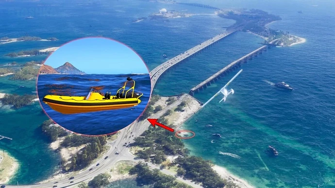 Катер Nagasaki Dinghy на воде.