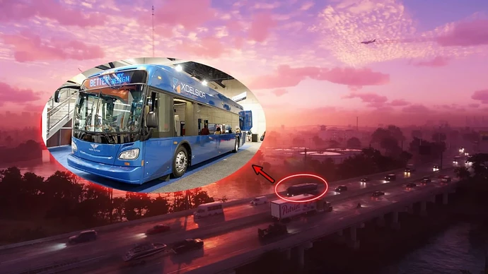 Рейсовый автобус Flyer Xcelsior в ГТА 6.