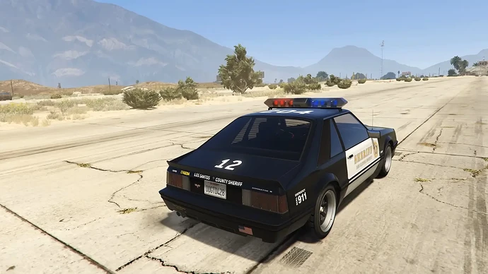Vapid Dominator FX Interceptor - вид сбоку.