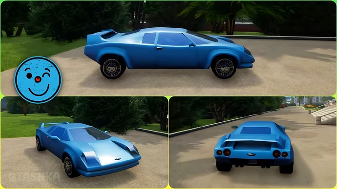 Infernus в ГТА Вайс-Сити. Внешний вид с разных ракусов.