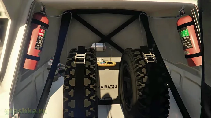 Pajero Evolution в GTA Online. Багажник.